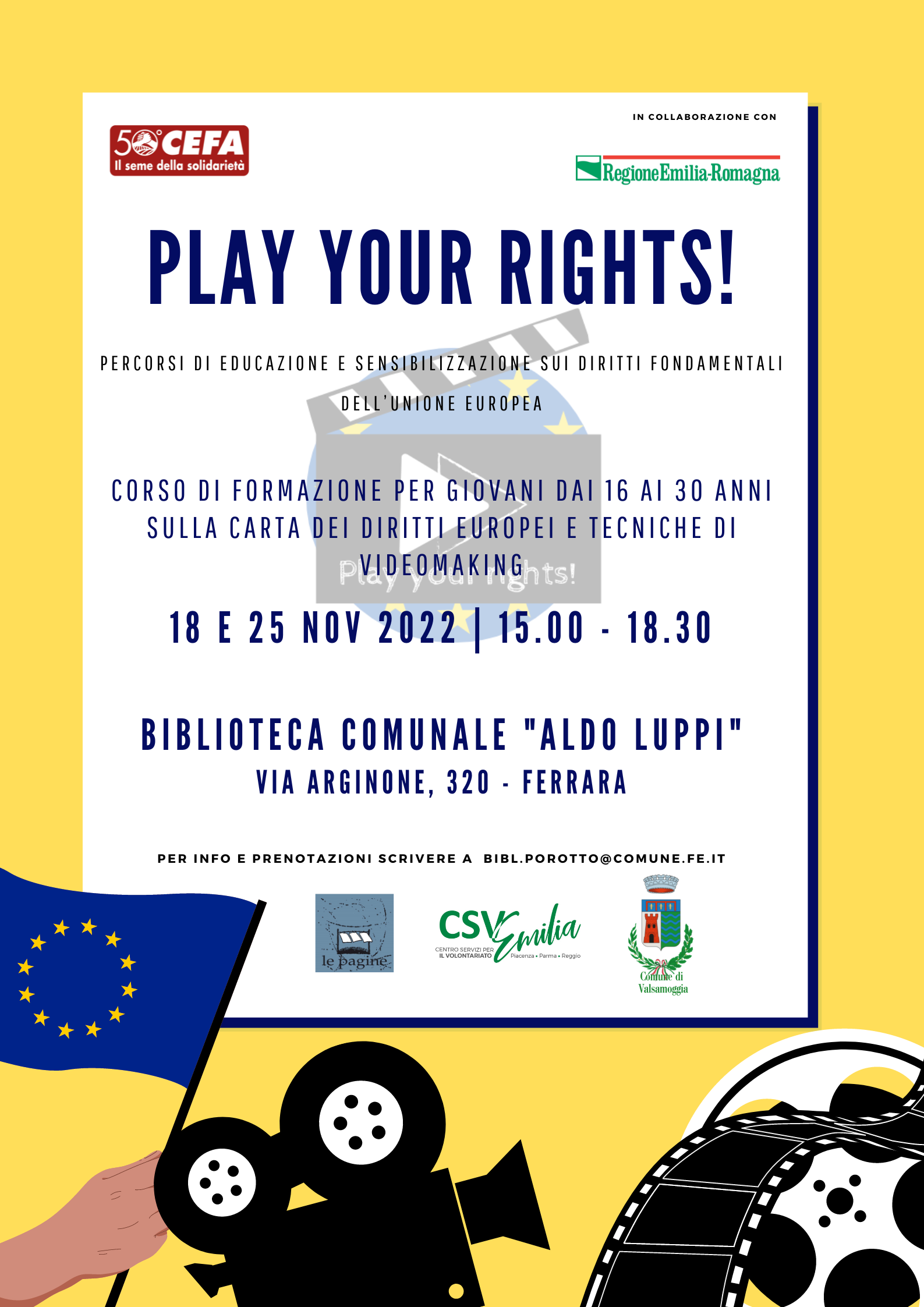 “Play your Rights!” e “Escape Discriminations”: due iniziative in biblioteca con coop Le Pagine