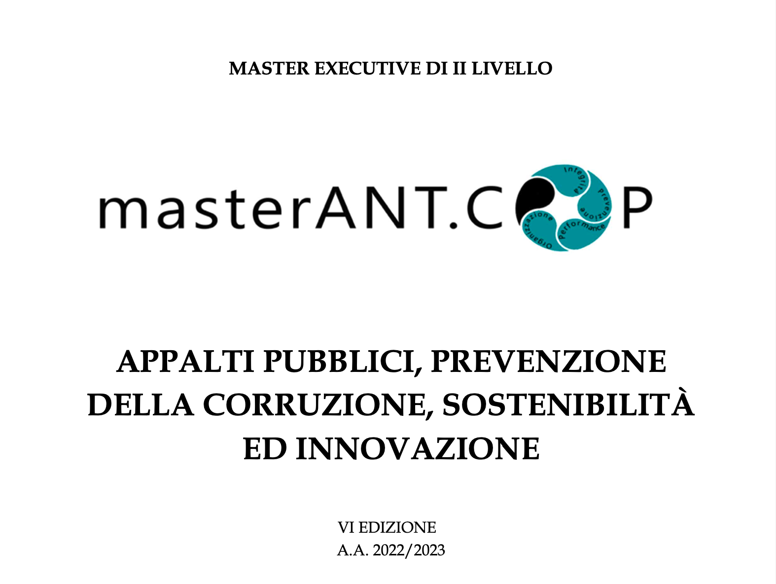 Master UNIFE in Appalti Pubblici, Prevenzione della corruzione, sostenibilità ed innovazione: iscrizioni aperte