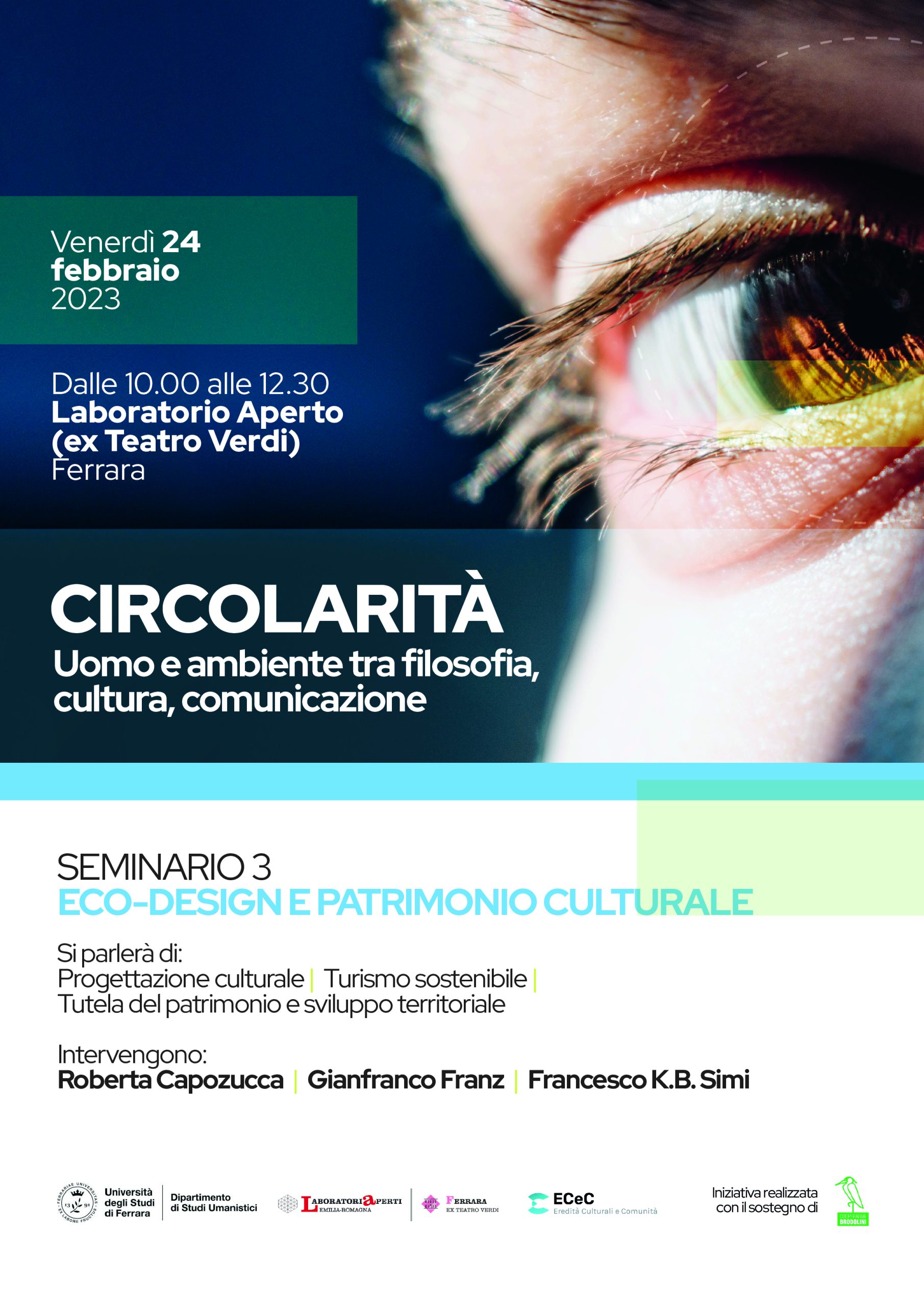 CIRCOLARITÀ Uomo e ambiente tra filosofia, cultura, comunicazione Venerdì 24 febbraio