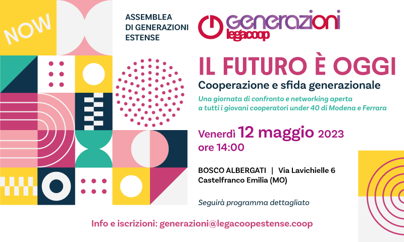 Il futuro è oggi: il 12 maggio l’assemblea di Generazioni Estense