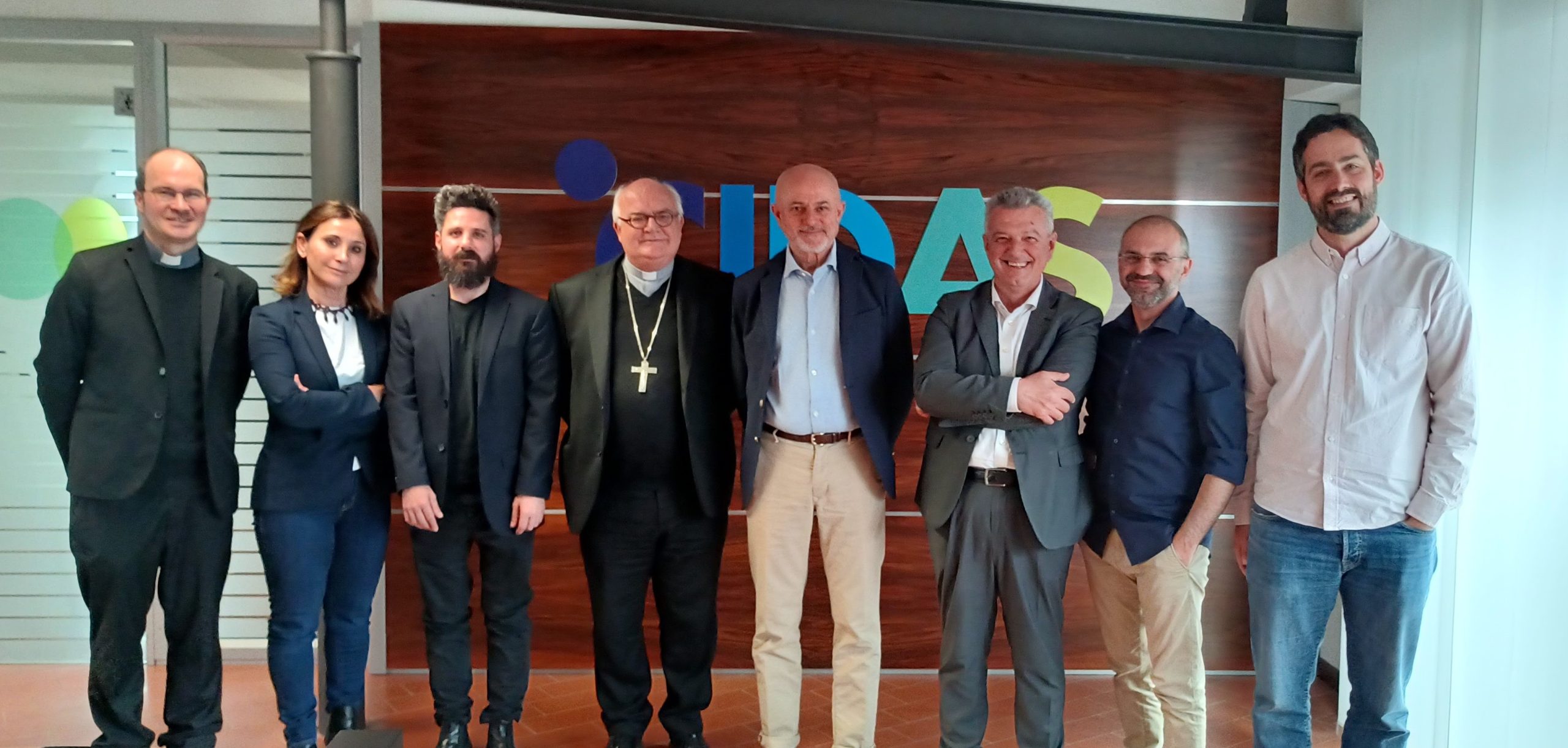 L’Arcivescovo Monsignor Perego in visita  alla Cooperativa sociale CIDAS