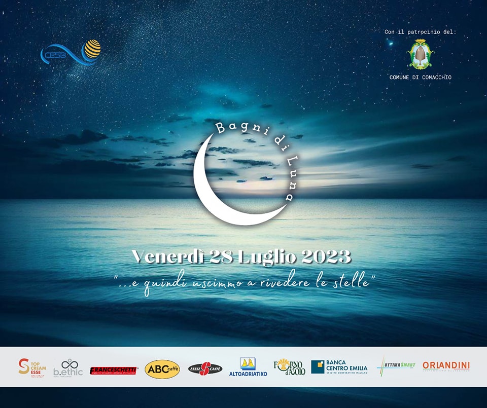 Bagni di Luna: il 28 luglio cena in riva al mare negli stabilimenti balneari di Estensi e Spina