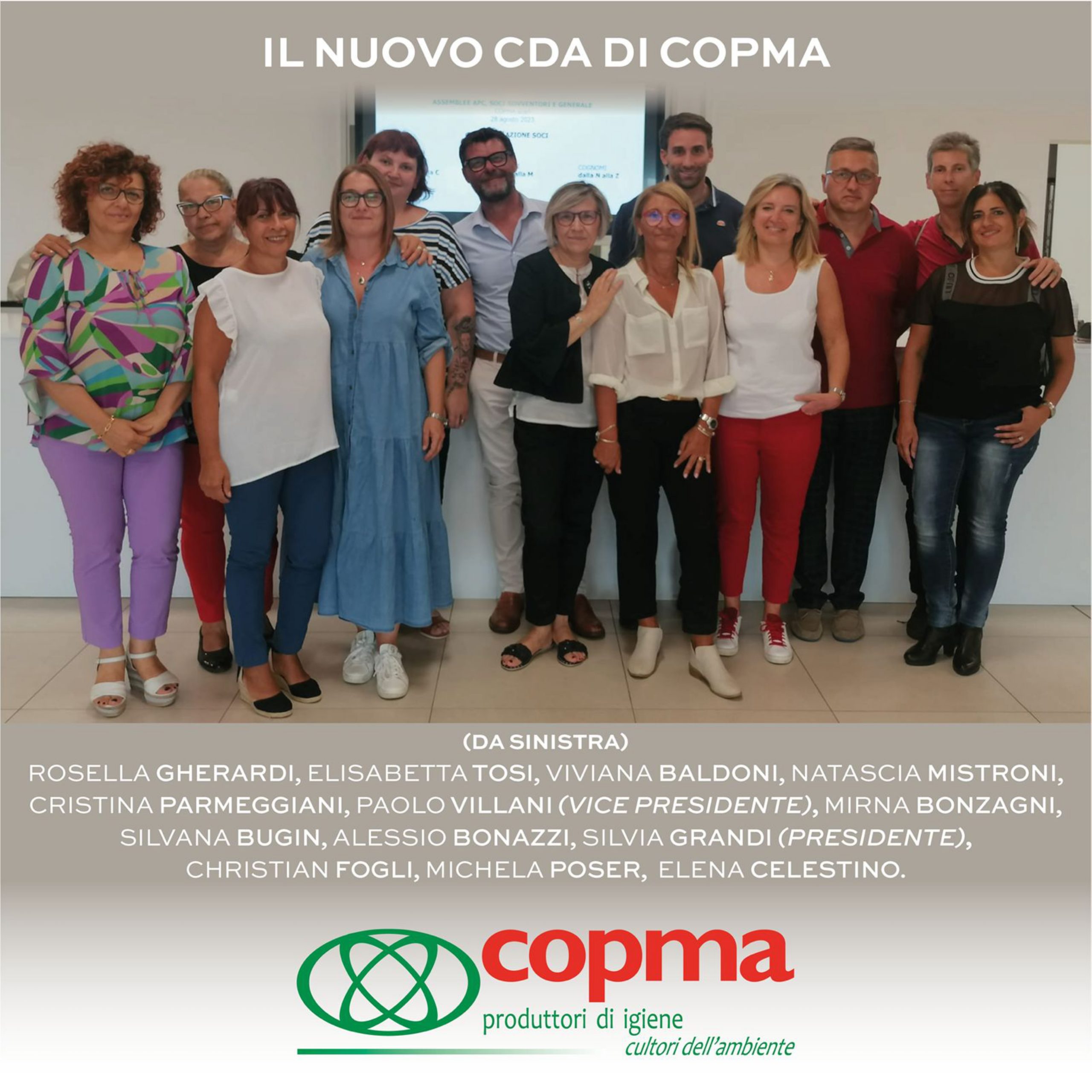 COPMA approva il suo bilancio, è biennio da record. Silvia Grandi confermata Presidente