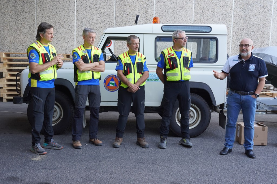 Cooperativa Bilanciai ha donato un verricello e un palo pescante alla squadra per la sicurezza fluviale “Le Nutrie”