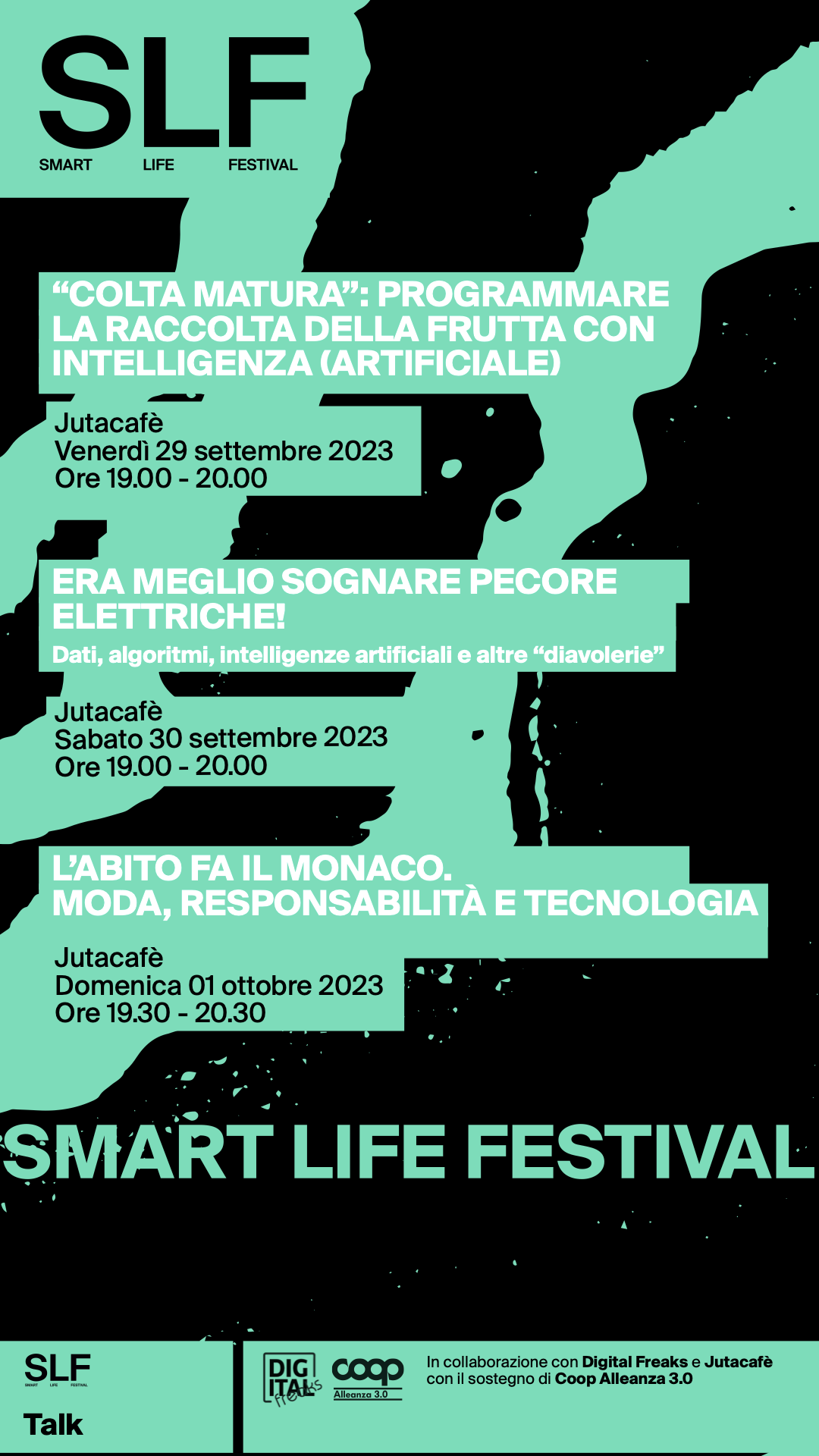 Smart Life Festival: allo Jutacafè 3 appuntamenti sostenuti da Coop Alleanza 3.0