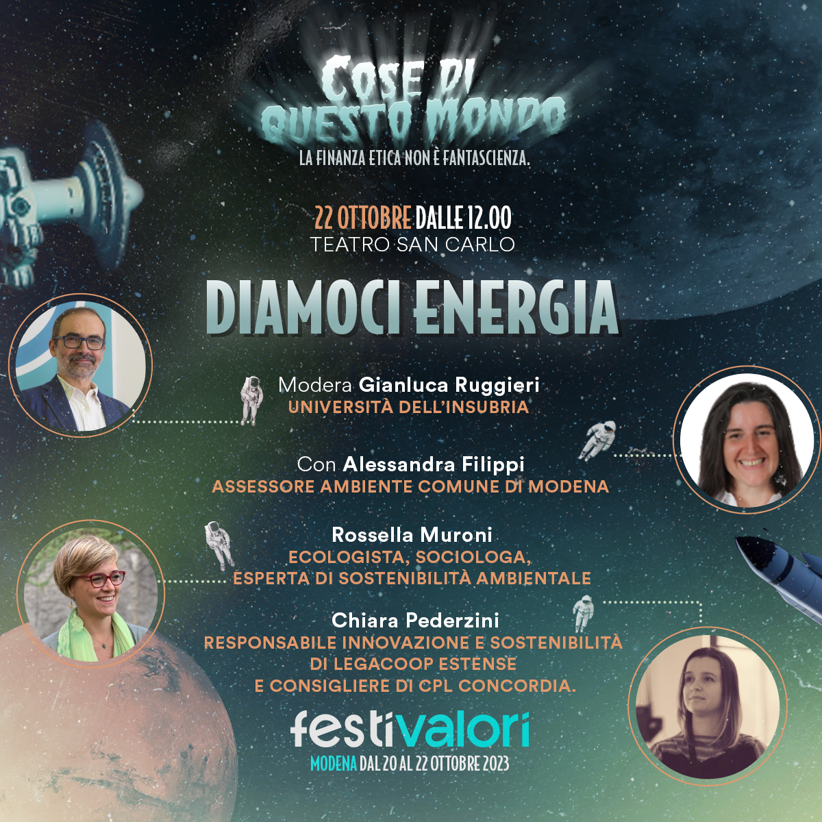 FESTIVALORI Domenica 22 Ottobre – DIAMOCI ENERGIA: un’occasione per parlare di Comunità Energetiche