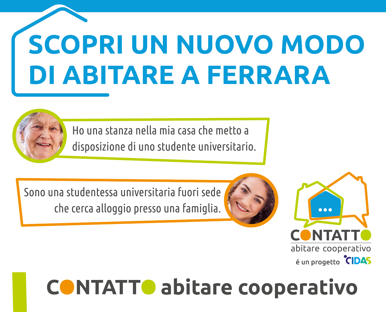 CONTATTO Abitare Cooperativo: il progetto di CIDAS per gli studenti universitari in cerca di alloggio