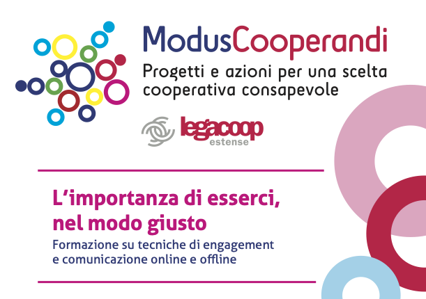 Modus Cooperandi: il 28 febbraio una formazione su tecniche di engagement e comunicazione