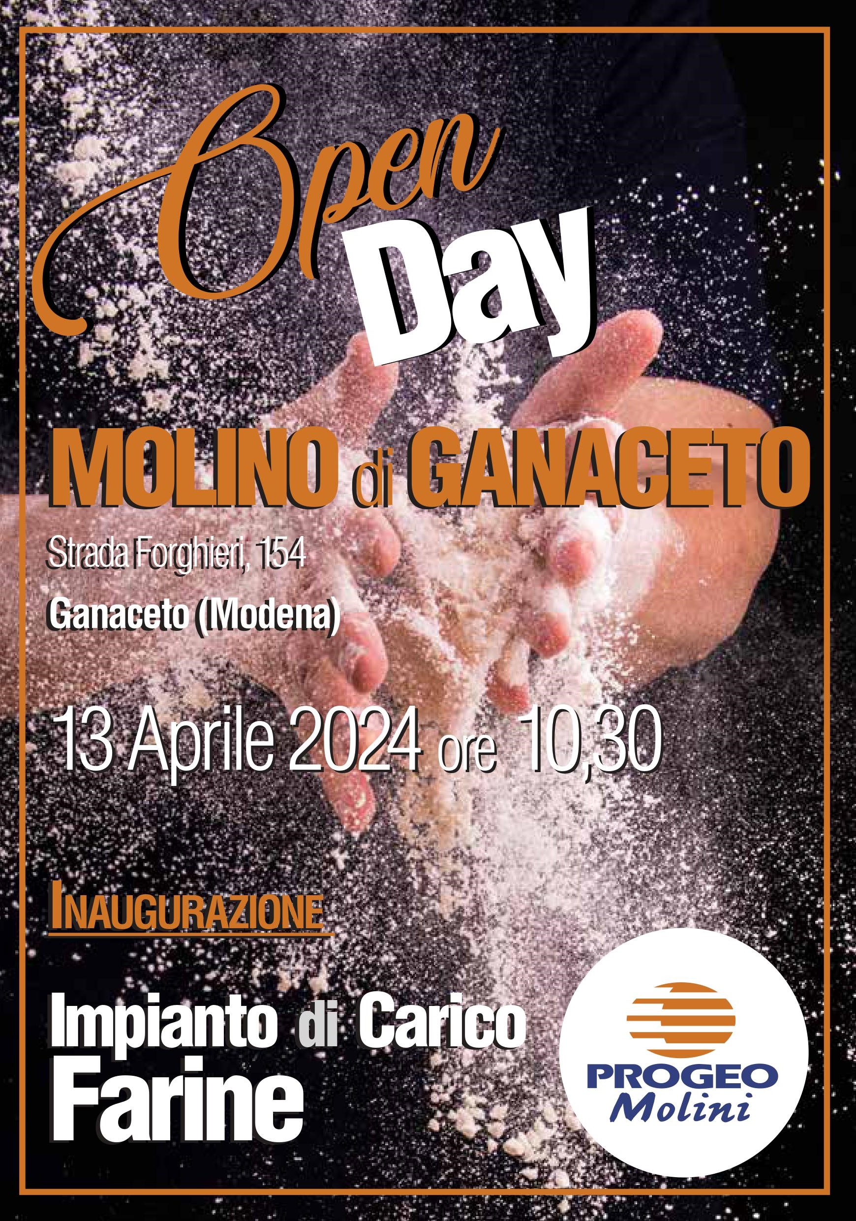 Inaugurazione Molino Progeo a Ganaceto di Modena, sabato 13 aprile