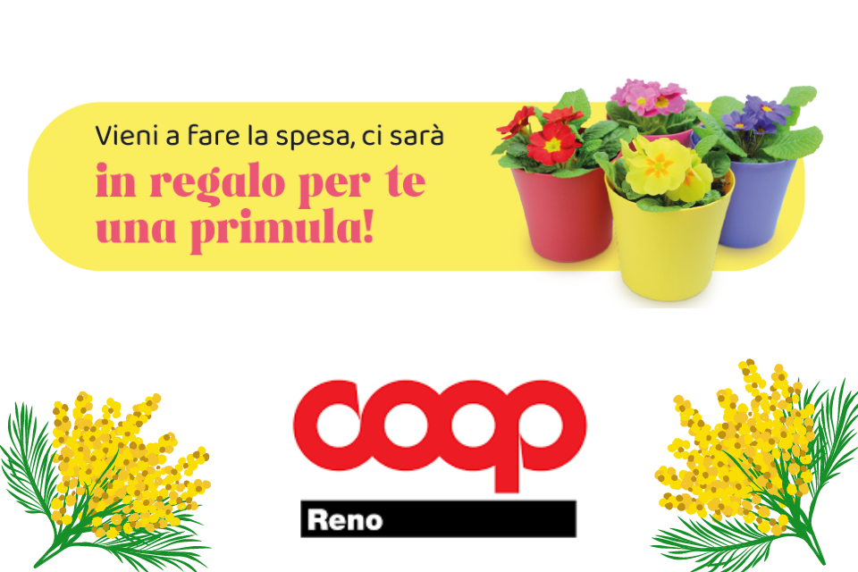 Uno speciale omaggio floreale, Coop Reno per l’8 marzo