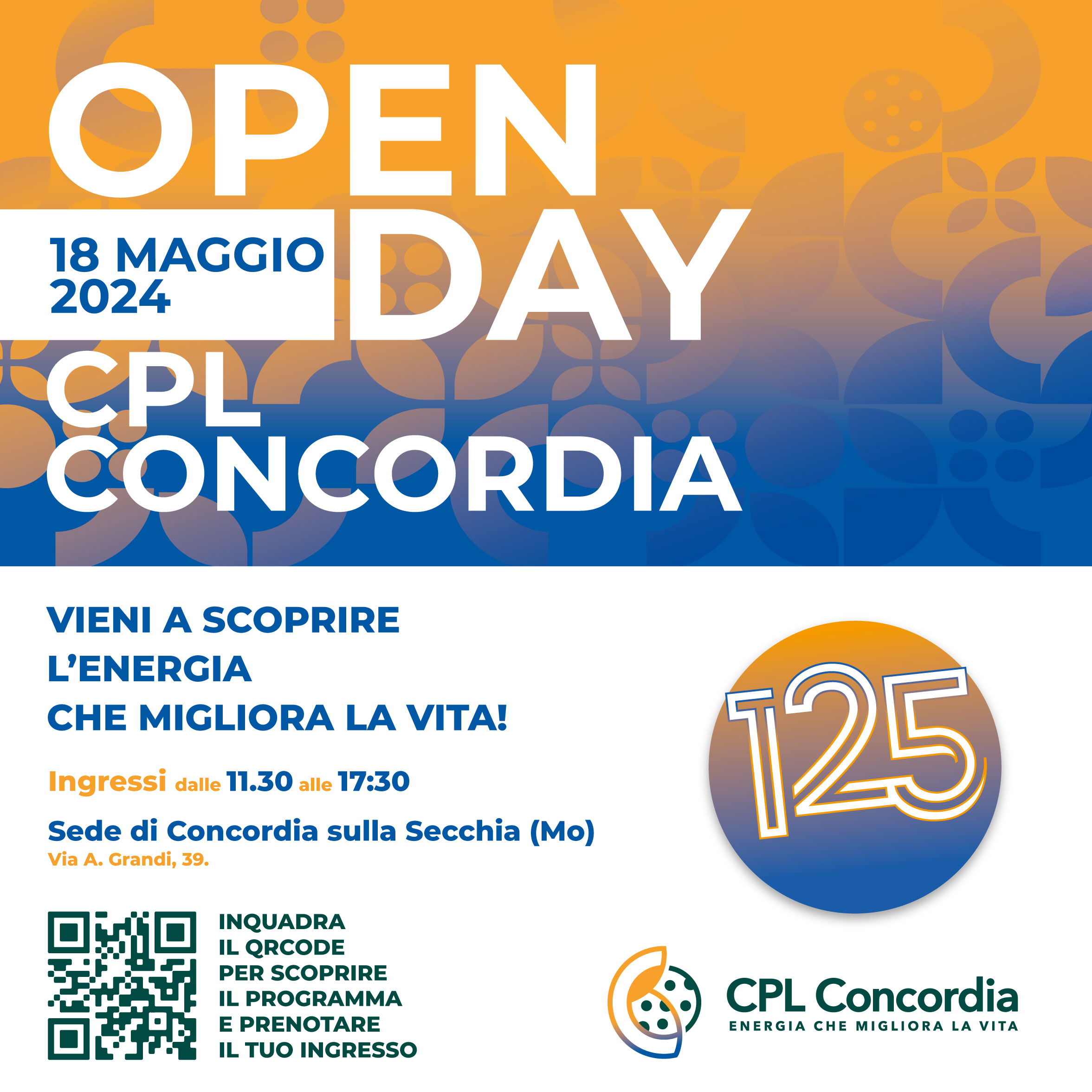 CPL CONCORDIA: il 18 maggio un Open Day per festeggiare i 125 anni