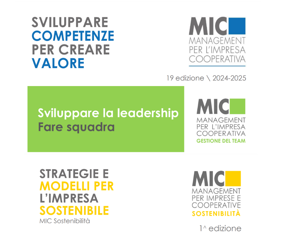 Pronte le prossime edizioni MIC 19, Gestione del Team e il nuovo Sostenibilità