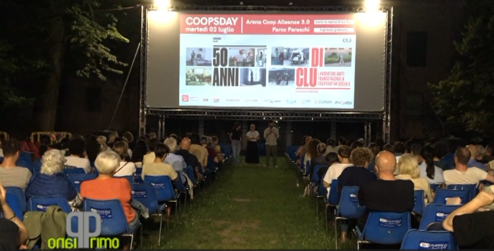 Il servizio di Telestense in occasione della proiezione di “50 anni di CLU” per il Coopsday a Ferrara
