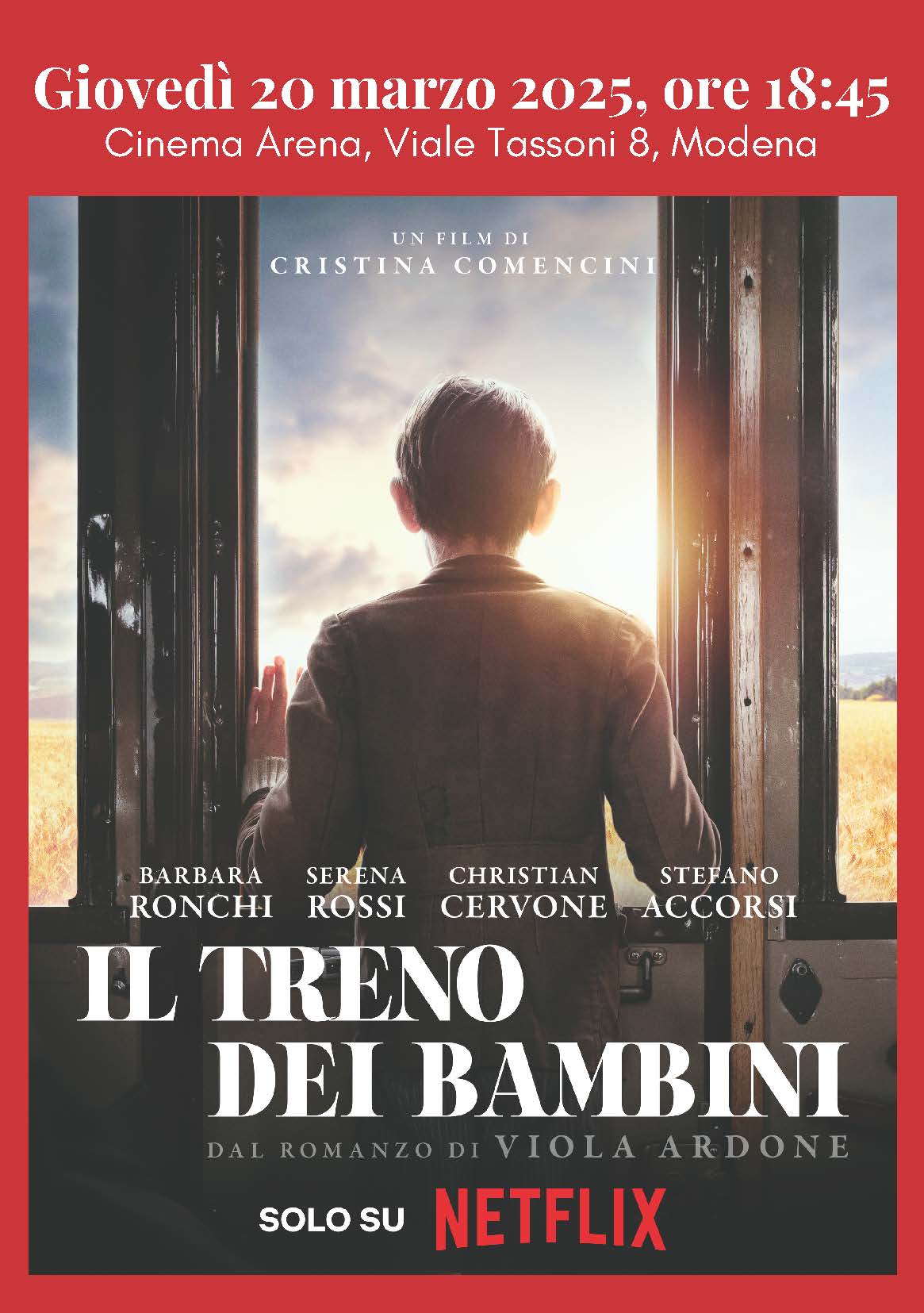 Il treno dei bambini: Legacoop Estense sostiene la proiezione del film a Modena, con la presenza della regista Comencini Il treno dei bambini: Legacoop Estense sostiene la proiezione del film a Modena, con la presenza della regista Comencini
