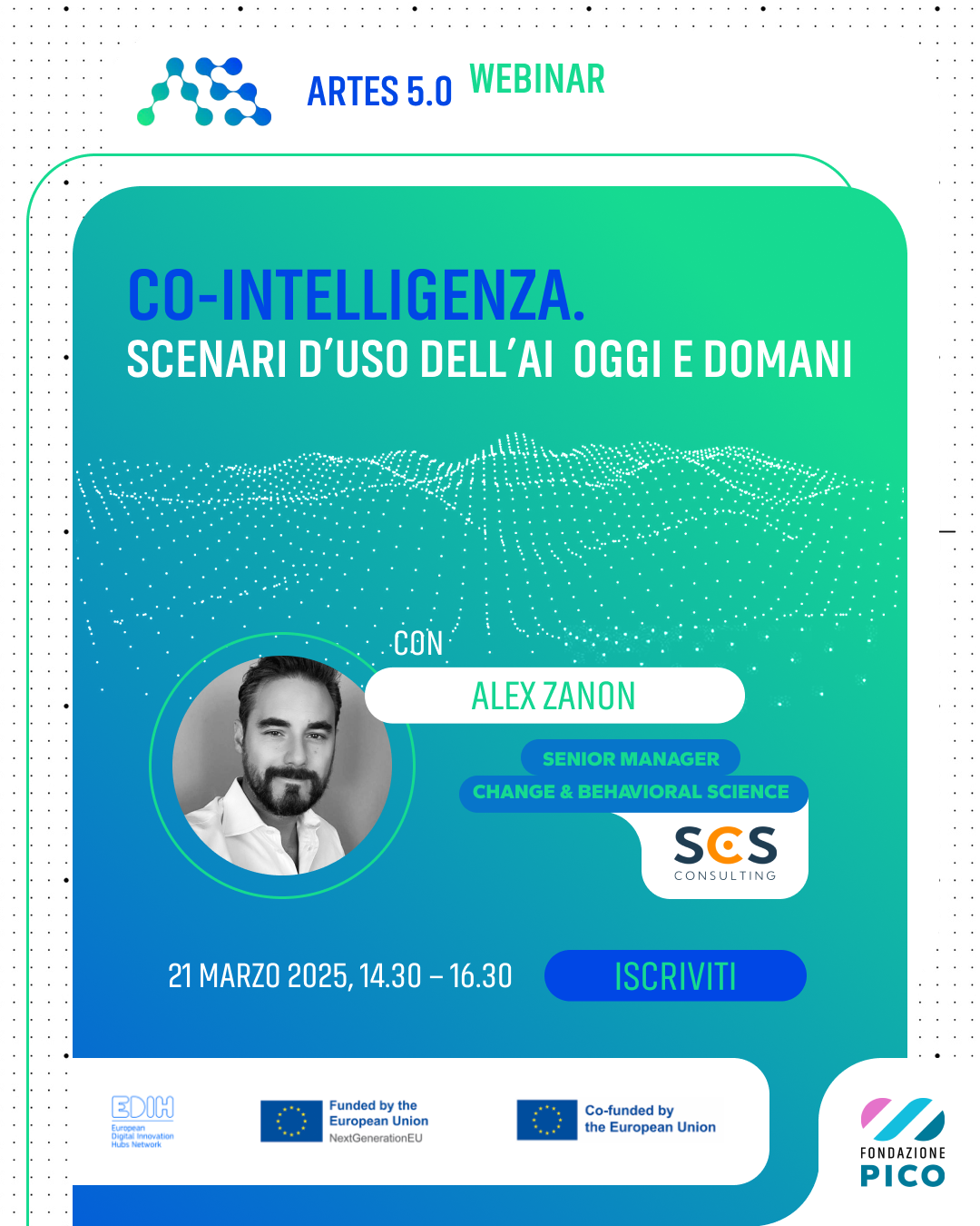 Webinar “Co-intelligenza: scenari d’uso dell’AI oggi e domani”