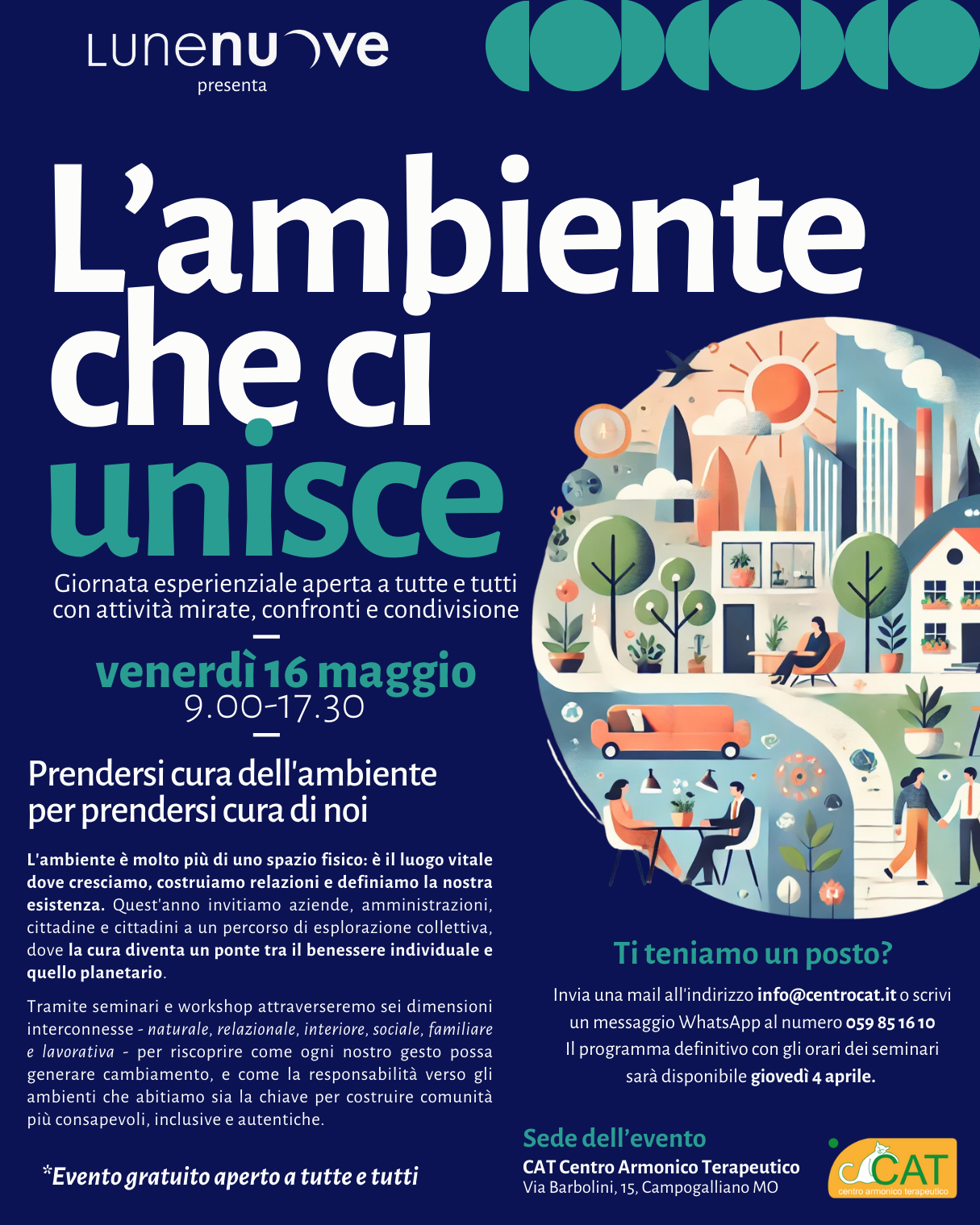 L’ambiente che ci unisce. Il 16 maggio l’iniziativa organizzata da cooperativa LUNEnuove