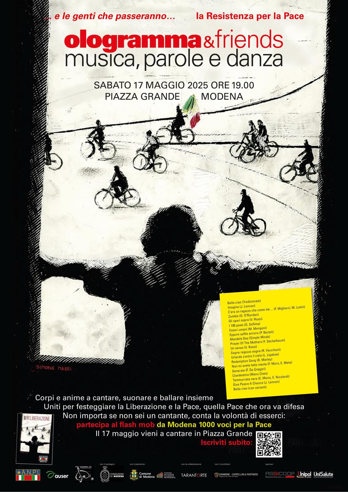 “E le genti che passeranno…”: Assicoop Modena&Ferrara sostiene il concerto in Piazza Grande a Modena per gli 80 anni dalla Liberazione “E le genti che passeranno…”: Assicoop Modena&Ferrara sostiene il concerto in Piazza Grande a Modena per gli 80 anni dalla Liberazione