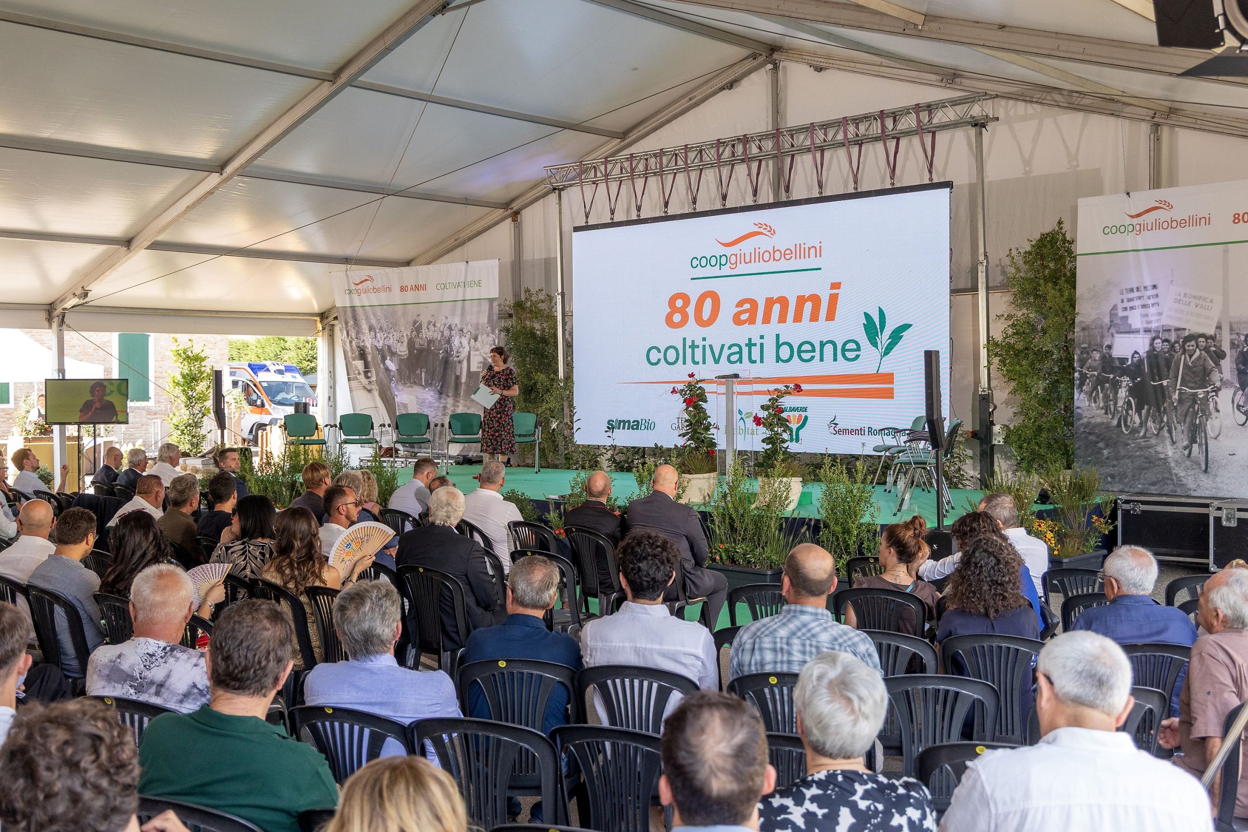 Alla Tenuta Garusola il festeggiamento per i primi 80 anni di Cooperativa agricola Giulio Bellini