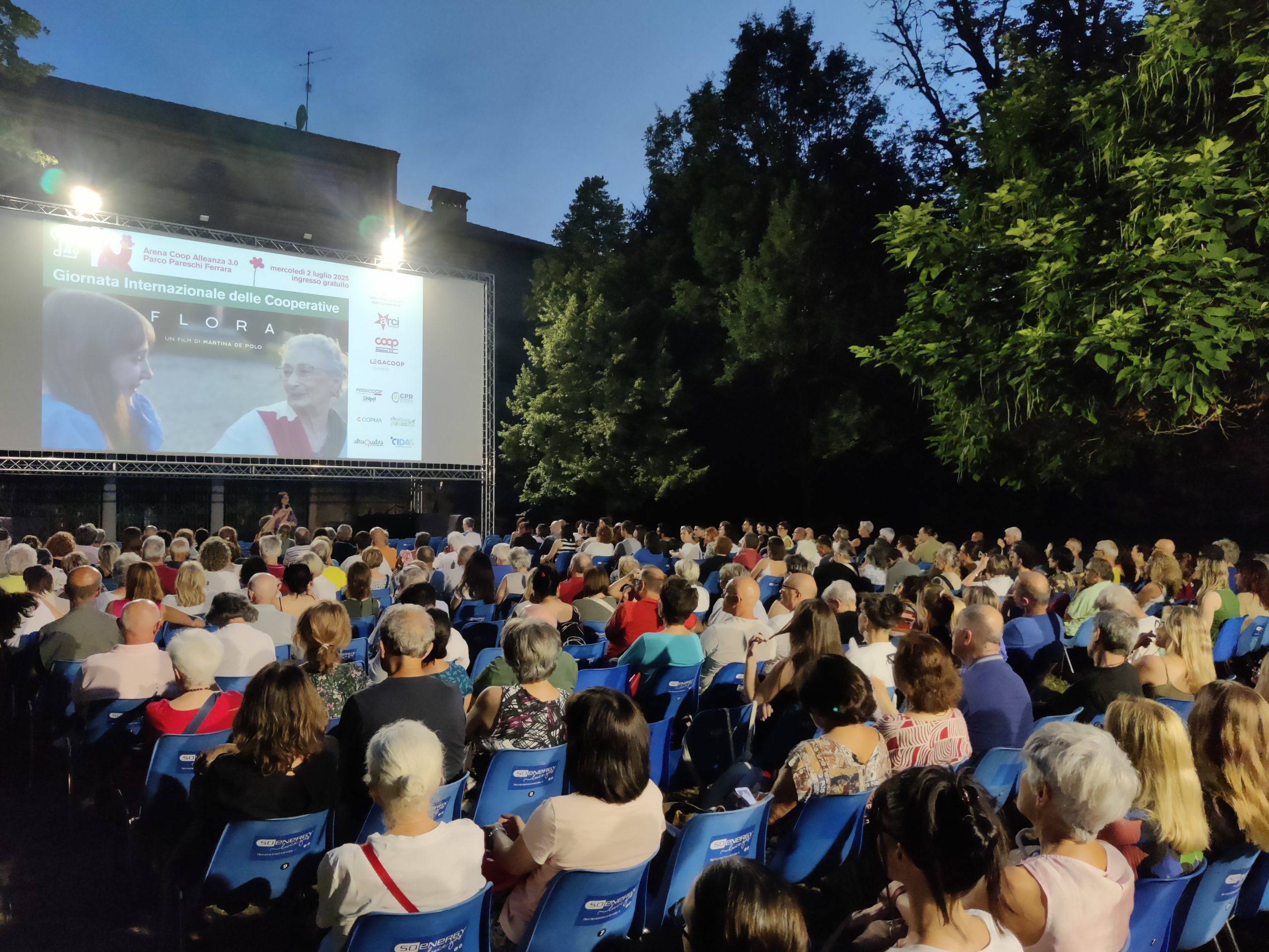 Platea piena per il Coopsday, con la proiezione di FLORA all’Arena Coop Alleanza 3.0