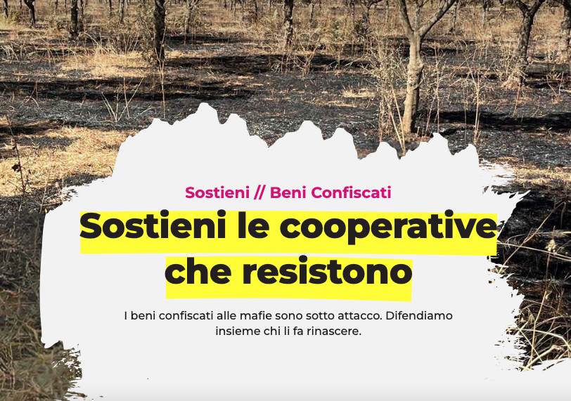 Beni confiscati, al via la campagna nazionale di Libera “Sostieni le cooperative che resistono”. Info per le donazioni